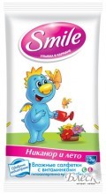 Smile Влажные салфетки в ассортименте "Никанор" (15шт)