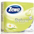 Zewa Туалетная бумага Deluxe Ромашка 3 слоя (4шт)