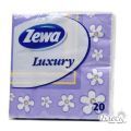 Zewa Столовые декорированные салфетки Set Luxury Цветы 3 слоя (20шт)