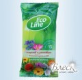 EcoLine Влажные салфетки Цветочный луг (15шт)