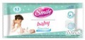 Smile Baby Влажн.салфетки для чувств.кожи с экстрактом хлопка (63шт)