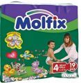 МОЛФИКС подгузники макси+ №4+(9-20кг)(19шт.)